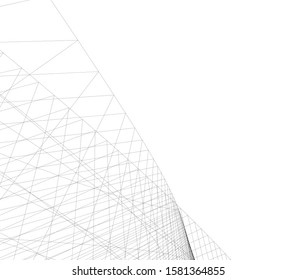 concept architecture 3d vector illustration