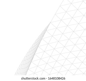arquitectura conceptual Ilustración vectorial 3d
