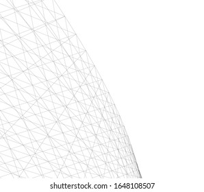 concept architecture 3d vector illustration