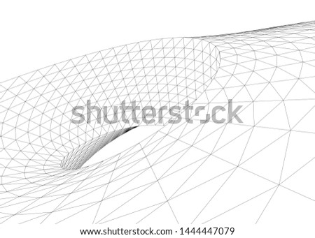 concept architecture 3d vector illustration