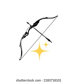 vector de ilustración de silueta de flecha de concepto