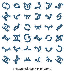 Concept arrows for web design and mobile apps. Interface. Abstract arrow icon. Set of vector flat arrows.