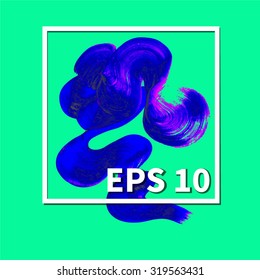 Concept art. Abstract background with unusual sign symbol, painted with paint, dynamic bright airy design in the style of pop art .