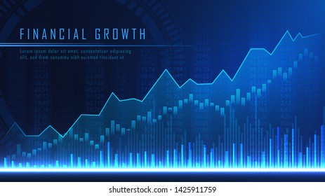 Concept Art Financial Growth Futuristic Idea Stock Vector (Royalty Free ...