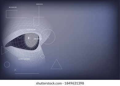 Concept of artificial intelligence, electronic scheme of machine learning, cyber-intelligence, education.