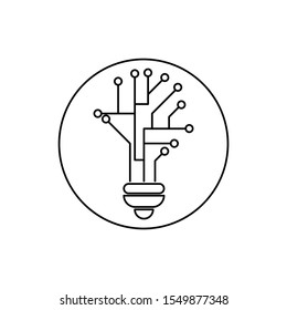 Concept of artificial intelligence. Flat illustration. 