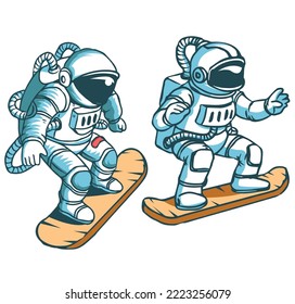 concept of astronaut vector art and illustration