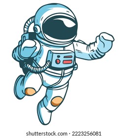 concept of astronaut vector art and illustration