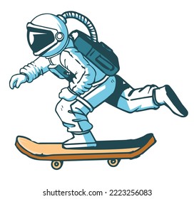 concept of astronaut vector art and illustration