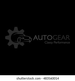 Concept automotive logo design of sports vehicle. Vector illustration.