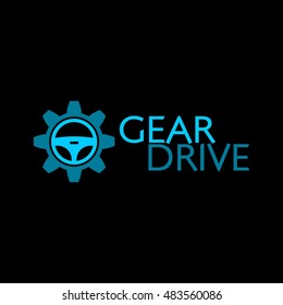 Concept automotive logo design of sports vehicle. Vector illustration.