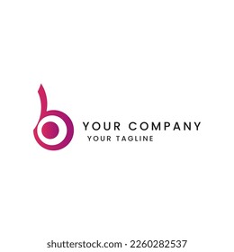 Concept of B Letter Logo. Creative Minimal Monochrome Monogram Design Symbol. Graphic Alphabet for Business Company Identity Vector Creative Element.