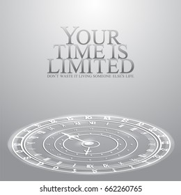Concept background clock vector