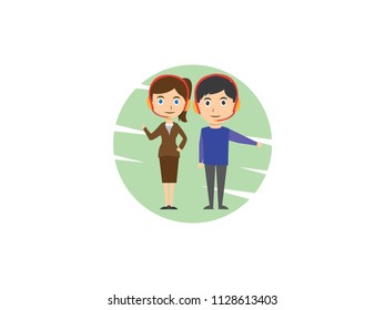 concept background of customer service for banner, poster, background, document for website illustration vector