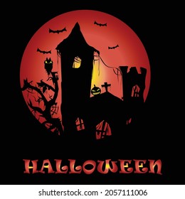 Concept background design for Halloween. vector illustration. eps 10