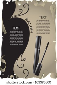 The concept of background information about the beauty salon. Vector illustration.