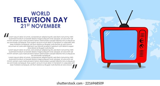 CONCEPT BACKGROUND FOR WORLD TELEVISION DAY