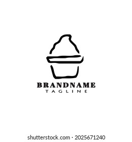 Concept Bakery Cartoon Logo Design Vorlage Symbol moderne Vektorgrafik