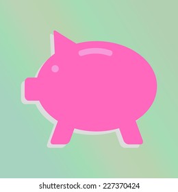 concept of banking and saving money. isolated on stylish background. vector illustration