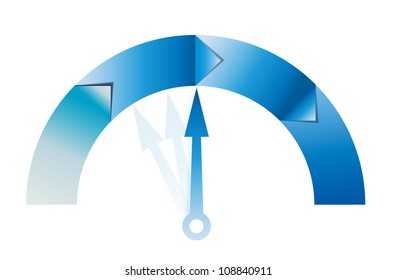 Concept of banner with arrows for different business design. Vector illustration