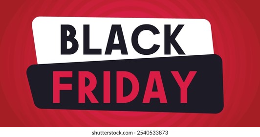 banner conceito para Black Friday, modelo de design para venda Black Friday, promoção, publicidade e anúncio de mídia social.