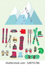 concept banner rent skis and snowboards and gear.