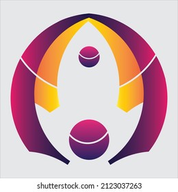 Concept Based Vector Logo Design With Appealing Gradients, Curve Logo With Negative Space Illustration