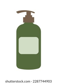 Concept Bath accessories zero waste bottle dispenser. Showcasing a trendy flat vector illustration crafted for web applications. Vector illustration.