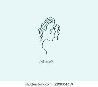 Concept for beauty salons, spa, cosmetics, health centers, fashion and beauty industry
