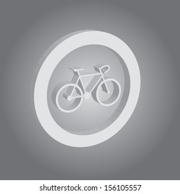 concept bicycle button. vector illustration design.