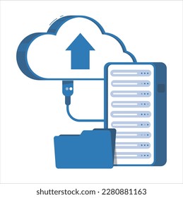 concepto de big data o data center, gráfico de cubo futurista con elemento de tecnología digital