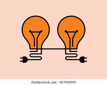 Concept of big ideas inspiration innovation, invention, effective thinking. 
