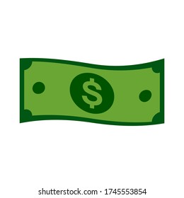 Concept of big money. Big pile of cash. Hundreds of dollars. Vector isometric illustration.