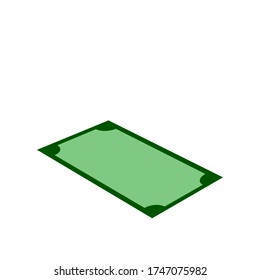 The concept of big money. A pile of money. Hundreds of dollars. Isometric vector illustration.