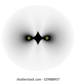 Concept bird owl. Vector illustration. backdrop for flyer, presentation, template, brochure, booklet, cover, magazine, banner