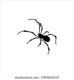 concept black spider vector illustration