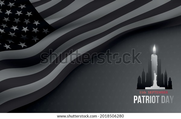 Concept Black White Banner American Patriot Stock Vector (Royalty Free ...