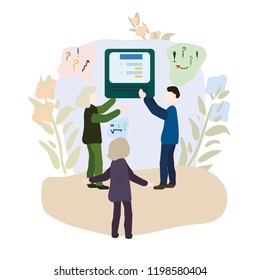 Concept Blogging, education, creative writing, seo