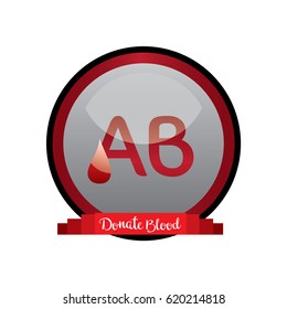 concept of blood donation icon. vector illustration