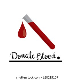 concept of blood donation icon. vector illustration