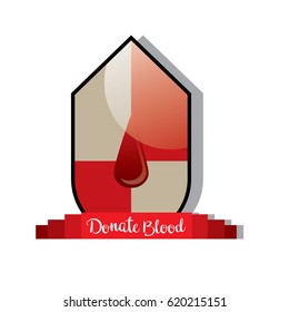 concept of blood donation icon. vector illustration