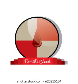 concept of blood donation icon. vector illustration