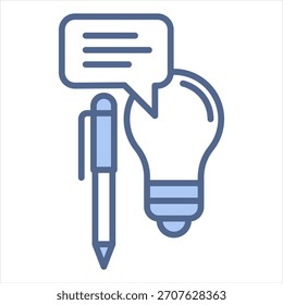 Ilustração do vetor de ícone azul do conceito