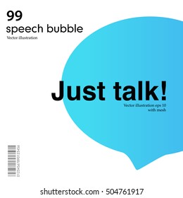 Concept of Blue speech bubble annual report brochure flyer design template vector,Vector illustration  Leaflet cover presentation abstract flat background, layout on white background

