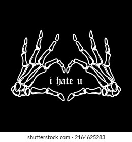 concept bone hand illustration vector