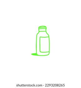 concept bottle doodle vector illustration