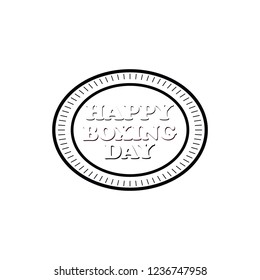 Concept for Boxing Day on isolated background, vector illustration