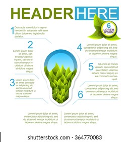 Concept Bright Eco Flyer Editable Template