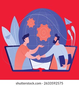  conceito. Ilustração isolada de vetor violeta vibrante brilhante