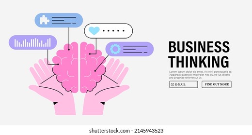 Concept of brilliant ideas, brain functioning, mental process in human brain and critical thinking. Business, design or education solutions. Strategy and future anticipations, work life reflection.